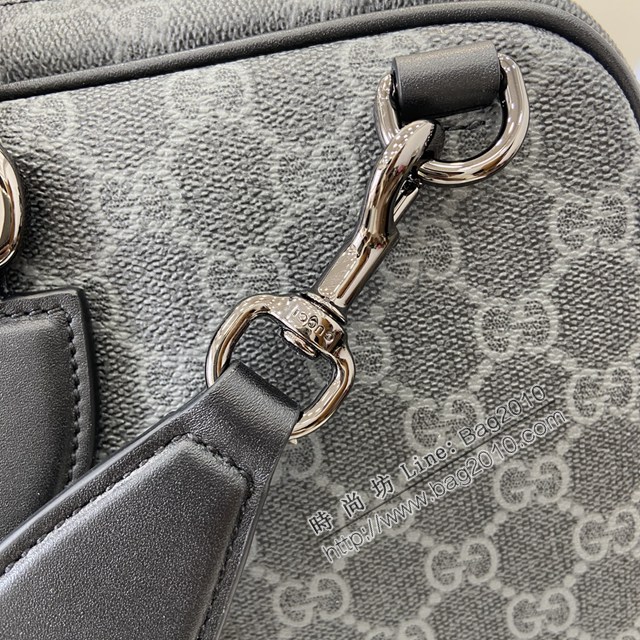 Gucci專櫃古馳最新款Emblem系列男士手提公事包 jh2595型號：821149